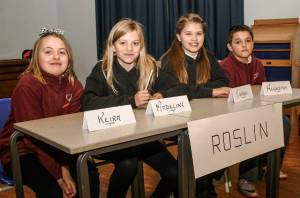 The team from Roslin Primary who after a tie break round and then a 'sudden death' ultimate tie break question emerged as winners. Mauricewood Primary School were in second place with a score that in other circumstances would have won the competition.